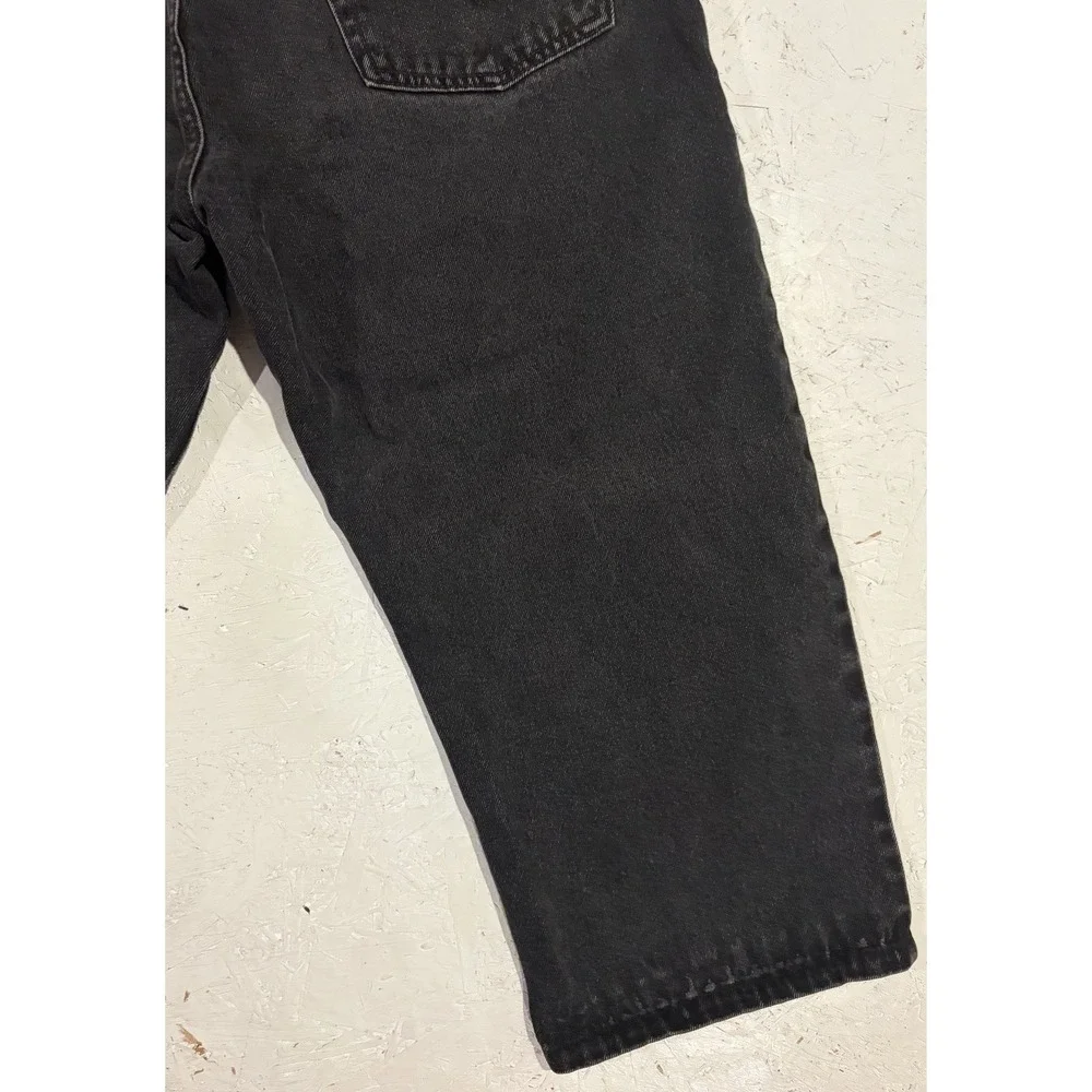 Vintage LEVI'S 505 Regular Straight Leg Classic‎ Fit 40x21 Black Denim Jeans